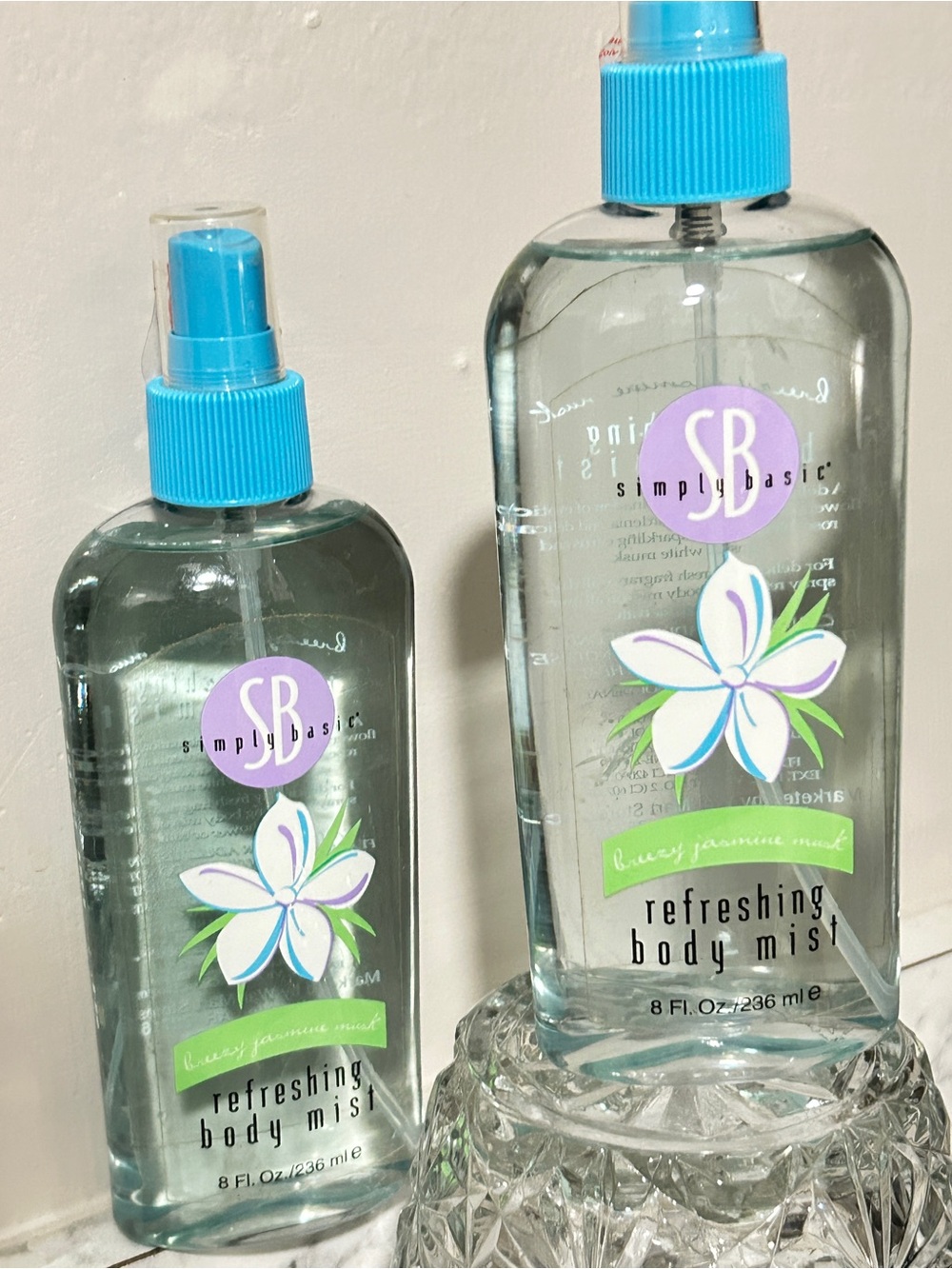 RARE Simply Basic Breezy Jasmine Body Mist - y2k MADE IN USA Discontinued LOT 2